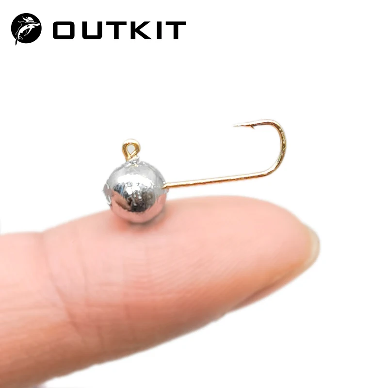 Fishing Hook Barbless - OUTKIT-Mini anzuelo con cabeza de anzuelo,