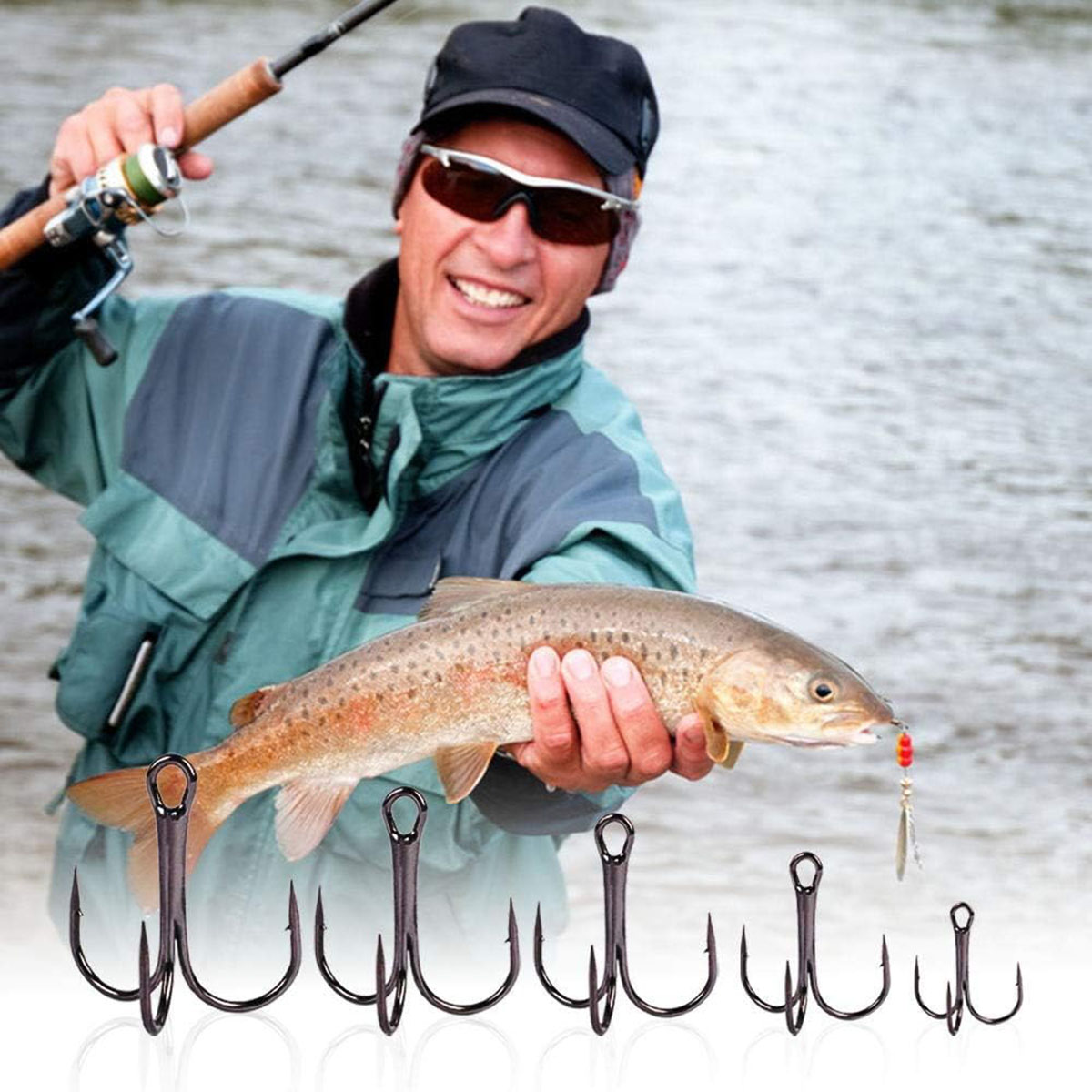 Kit de Anzuelos Triples para P - Fishing Hook Circle reseña y precio