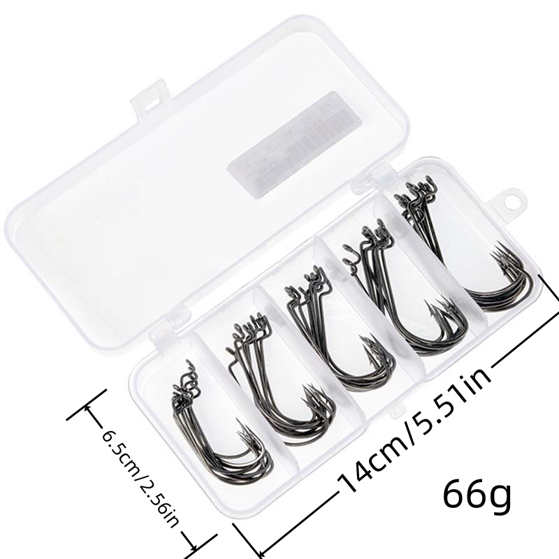 50 Piezas/Caja de Anzuelos de  - Fishing Hook Box reseña y precio