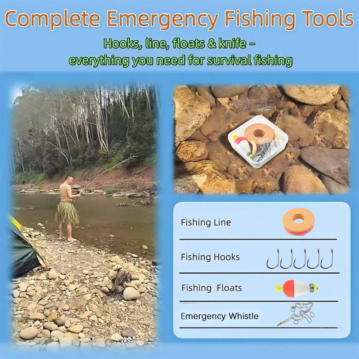 Juego de equipo de pesca de em - Fishing Hook Box reseña y precio
